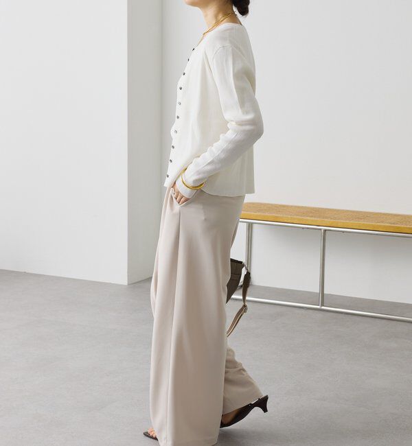  「【アンサンブル対応可】コットンリブカーディガン」|カーディガン|