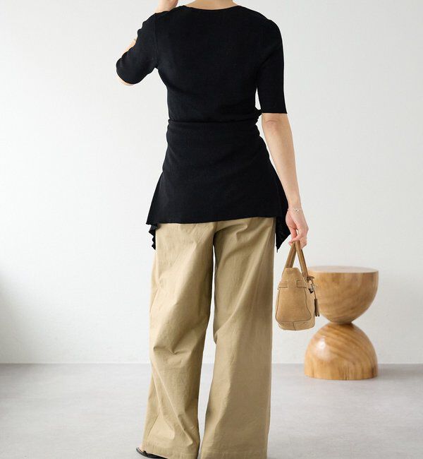  「【アンサンブル対応可】コットンリブカーディガン」|カーディガン|