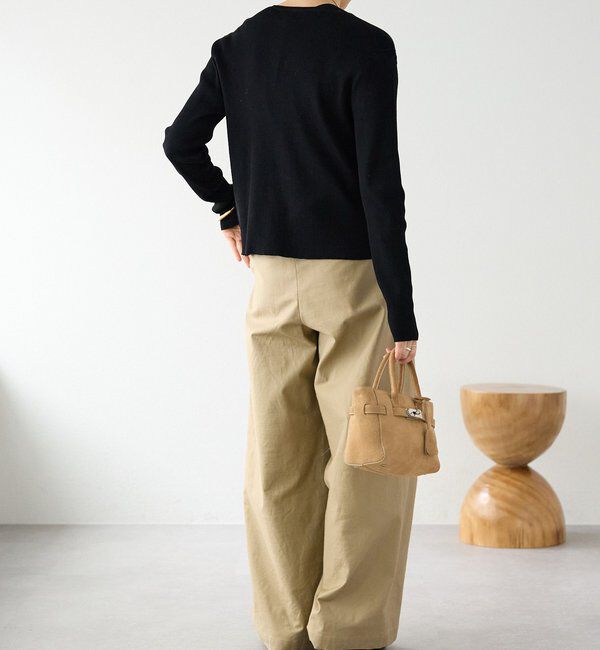  「【アンサンブル対応可】コットンリブカーディガン」|カーディガン|