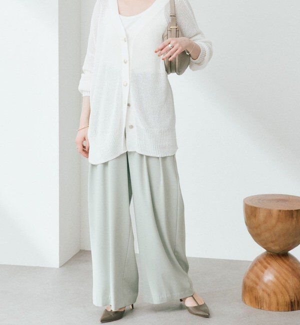  「【前後2WAY仕様】リネンブレンド2WAYカーデ」|カーディガン|