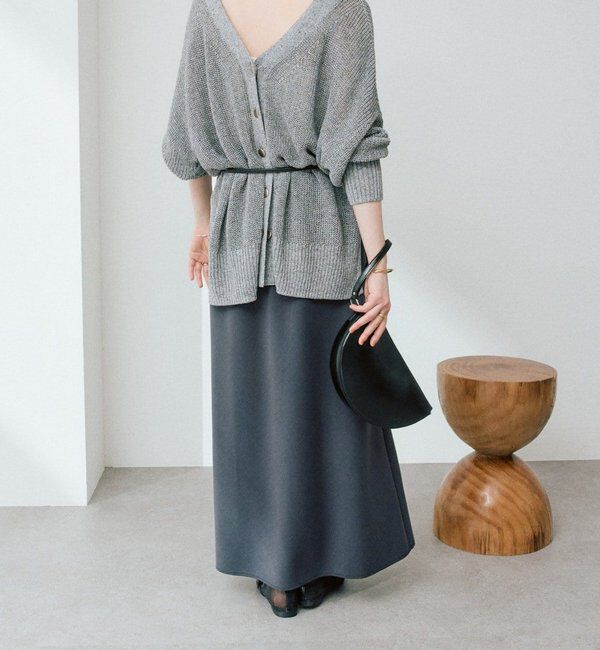  「【前後2WAY仕様】リネンブレンド2WAYカーデ」|カーディガン|