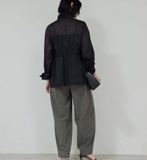  「【新色BR登場/セットアップ対応】ダブルタックパンツ」|スラックス|