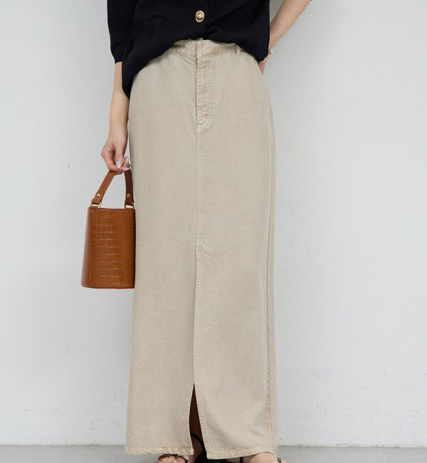  「【セットアップ対応】リヨセルスリットスカート」|スカート|