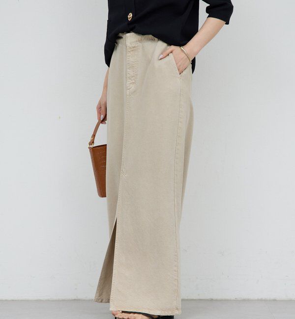  「【セットアップ対応】リヨセルスリットスカート」|スカート|