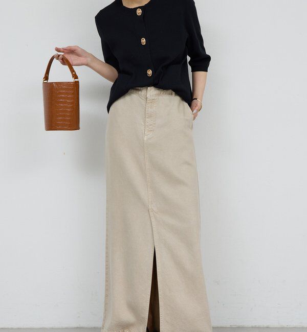  「【セットアップ対応】リヨセルスリットスカート」|スカート|