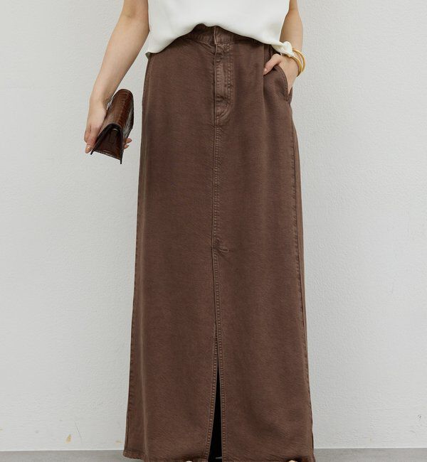  「【セットアップ対応】リヨセルスリットスカート」|スカート|