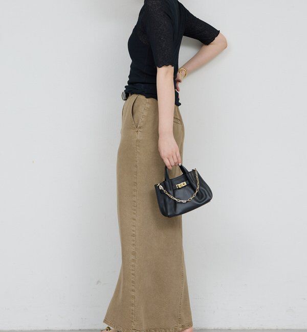  「【セットアップ対応】リヨセルスリットスカート」|スカート|