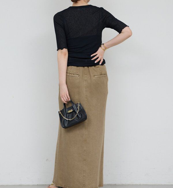  「【セットアップ対応】リヨセルスリットスカート」|スカート|