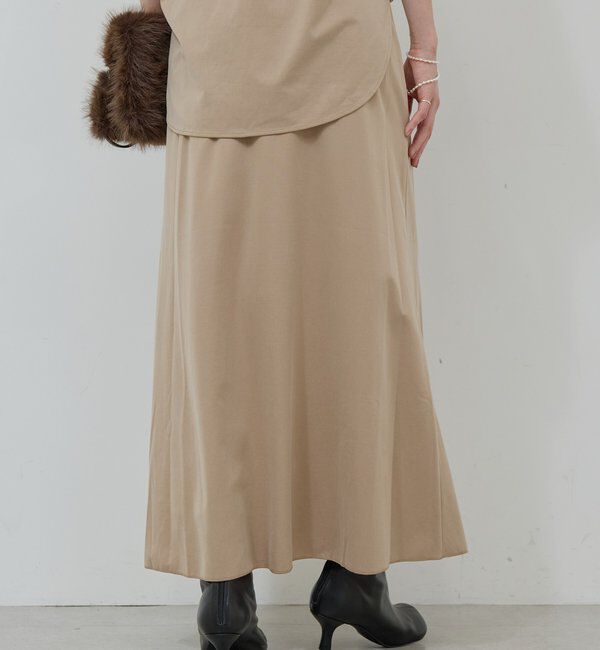  「【セットアップ対応】【イージーケア】キュプラジャージースカート」|スカート|