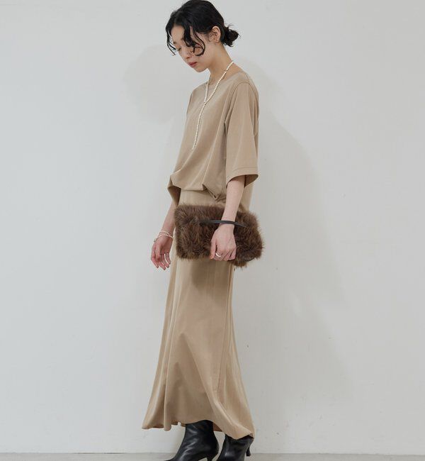  「【セットアップ対応】【イージーケア】キュプラジャージースカート」|スカート|