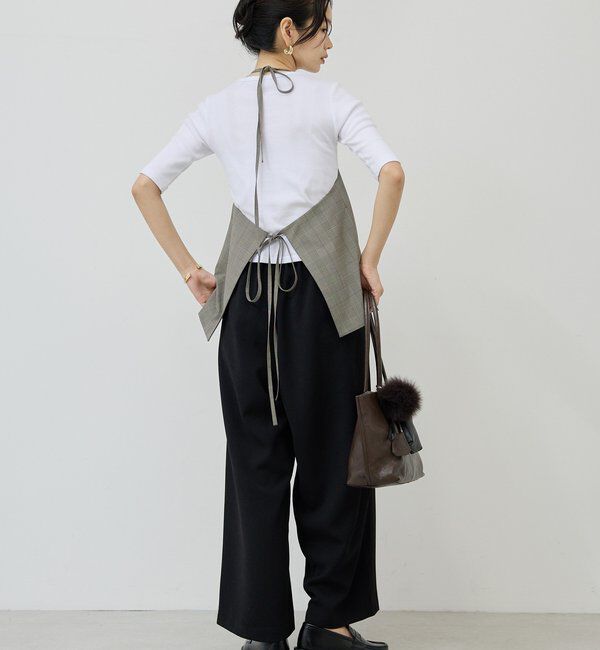  「【CHIHAYAコラボ】スウェードライクタックイージーパンツ」|チノ|