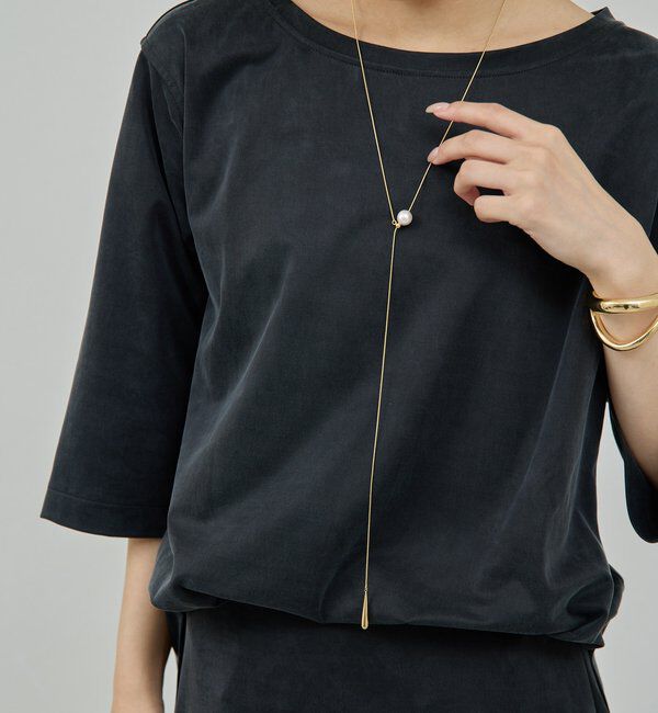  「ドロップY字ネックレス」|リング|ゴールド