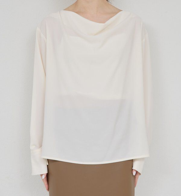  「フロントドレープブラウス」|シャツ・ブラウス|