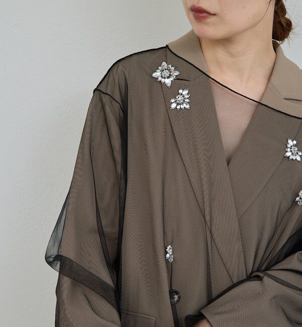  「【25th記念アイテム】ビジューチュールプルオーバー」|シャツ・ブラウス|