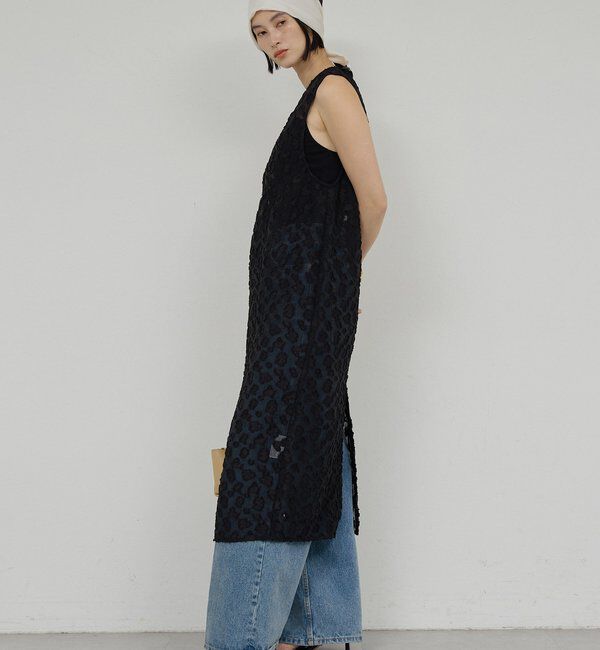  「ジャガードシアーワンピース」|ワンピース|