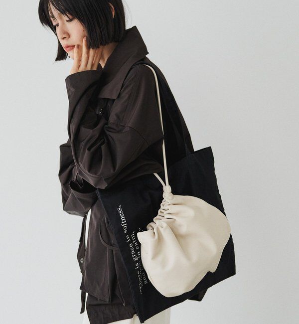  「レザー巾着4WAYショルダーバッグ」|ショルダー・メッセンジャー|