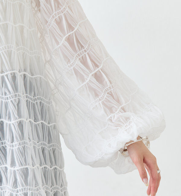  「ウェーブシアーブラウス」|シャツ・ブラウス|