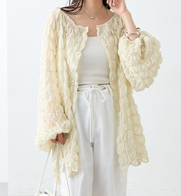  「ウェーブシアーブラウス」|シャツ・ブラウス|