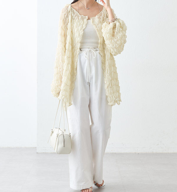  「ウェーブシアーブラウス」|シャツ・ブラウス|