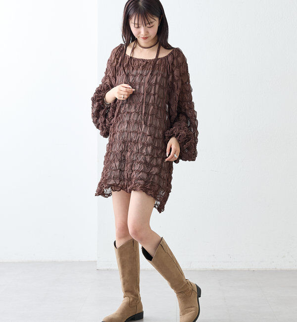  「ウェーブシアーブラウス」|シャツ・ブラウス|