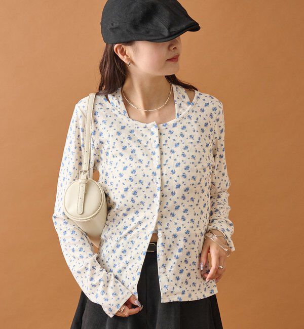  「花柄ホルターロングＴシャツ」|Tシャツ・カットソー|