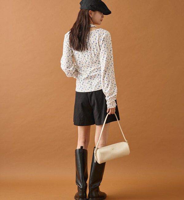  「花柄ホルターロングＴシャツ」|Tシャツ・カットソー|