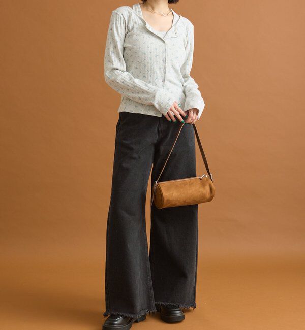  「花柄ホルターロングＴシャツ」|Tシャツ・カットソー|