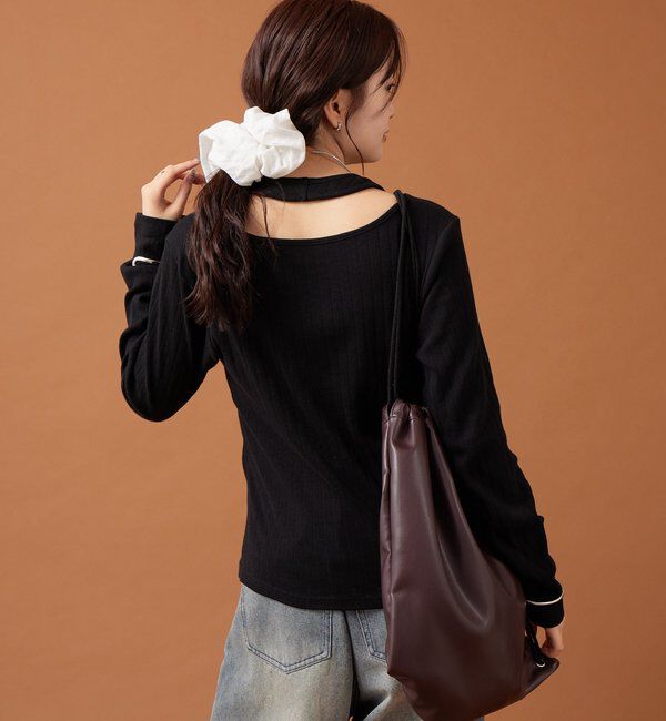  「花柄ホルターロングＴシャツ」|Tシャツ・カットソー|