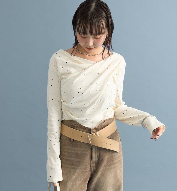  「オフショルロンT」|Tシャツ・カットソー|