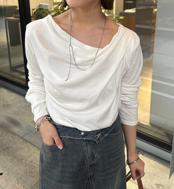  「オフショルロンT」|Tシャツ・カットソー|