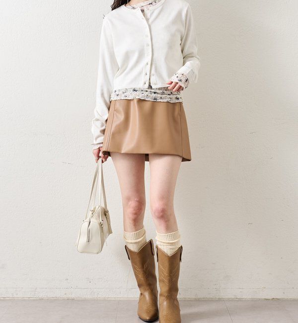  「チビボタン長袖カーディガン」|カーディガン|