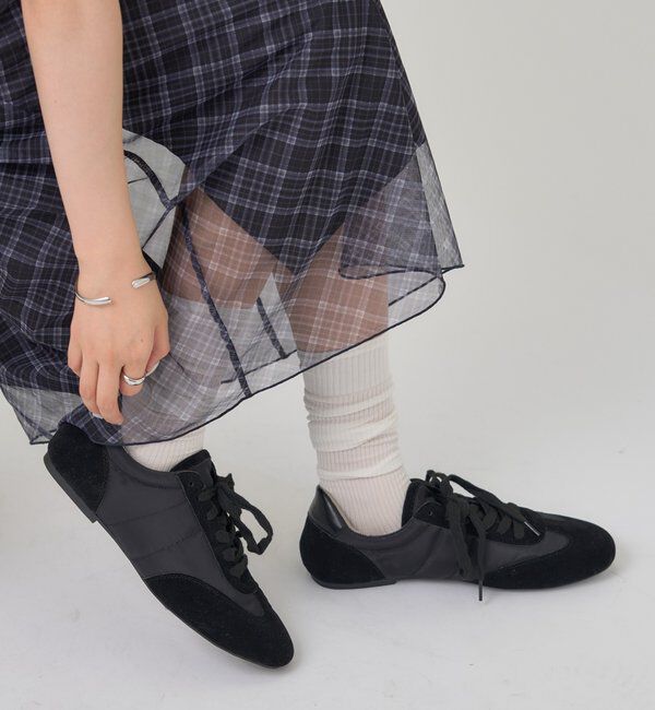  「サテンラインスニーカー」|スニーカー|