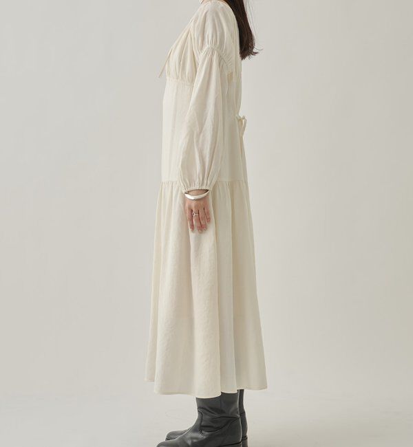  「ドロストティアードワンピース	」|ワンピース|