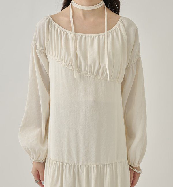  「ドロストティアードワンピース	」|ワンピース|