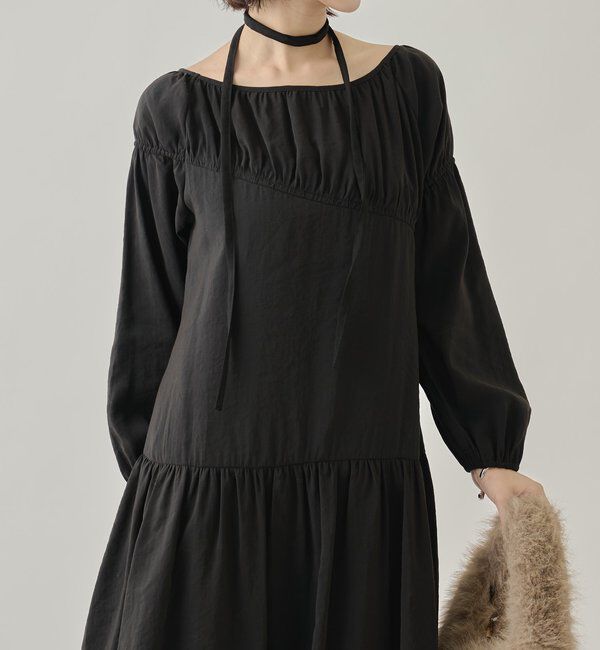  「ドロストティアードワンピース	」|ワンピース|