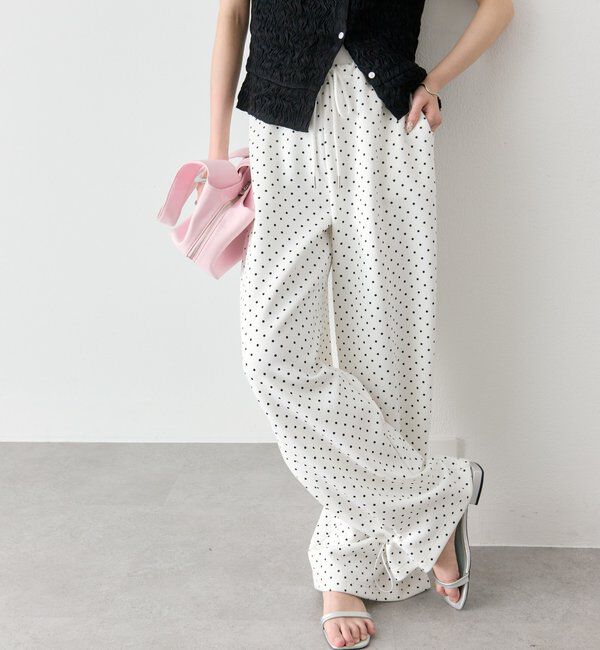  「裾ドロストスウェットパンツ」|チノ|