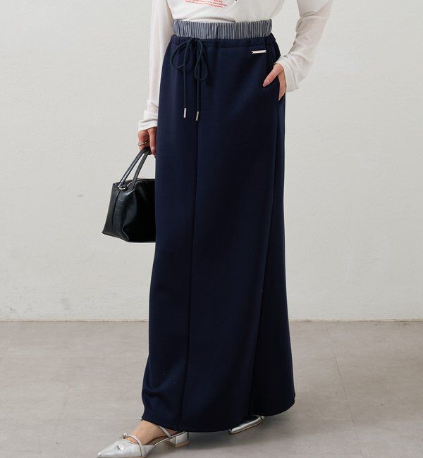  「Wベルトスウェットスカート」|スカート|