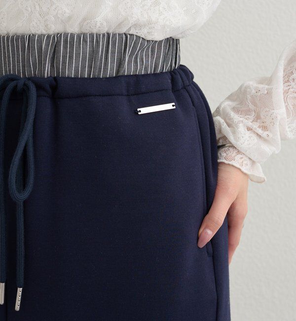  「Wベルトスウェットスカート」|スカート|