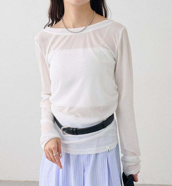  「バックシャンロングTシャツ」|Tシャツ・カットソー|