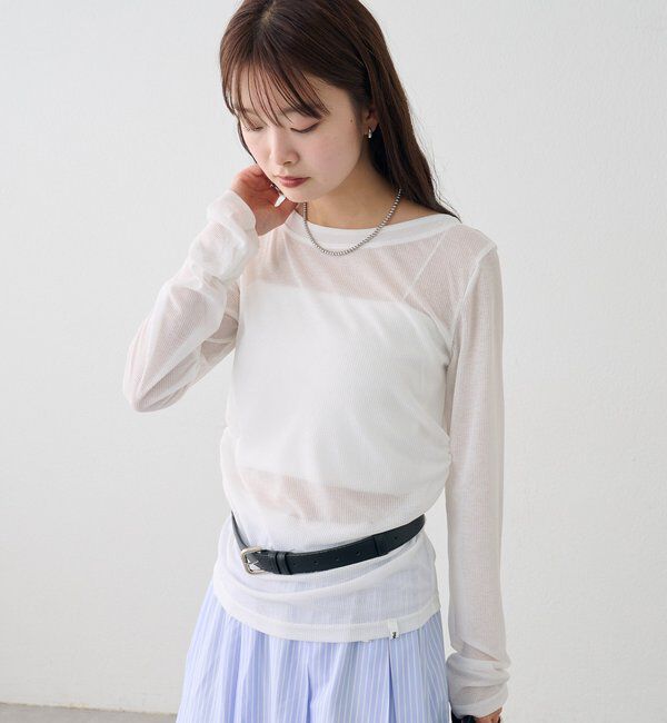  「バックシャンロングTシャツ」|Tシャツ・カットソー|