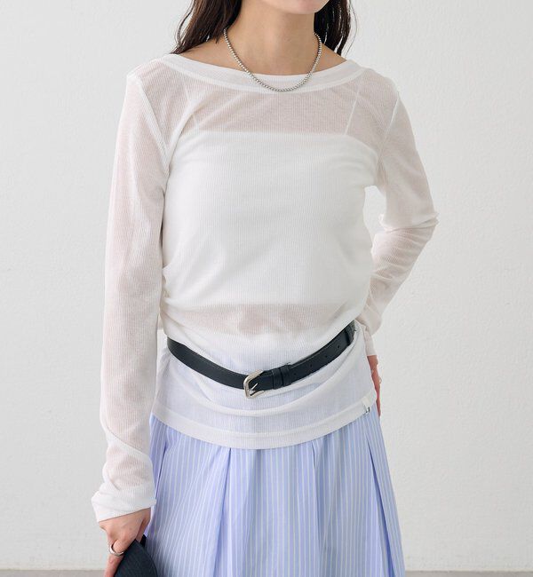  「バックシャンロングTシャツ」|Tシャツ・カットソー|