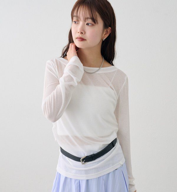  「バックシャンロングTシャツ」|Tシャツ・カットソー|