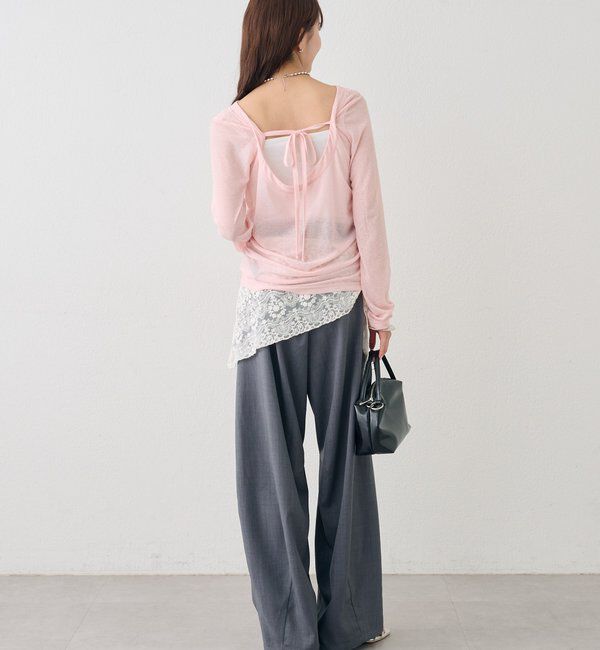  「バックシャンロングTシャツ」|Tシャツ・カットソー|