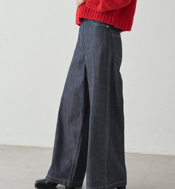  「ハイウエストデニムパンツ」|デニム|