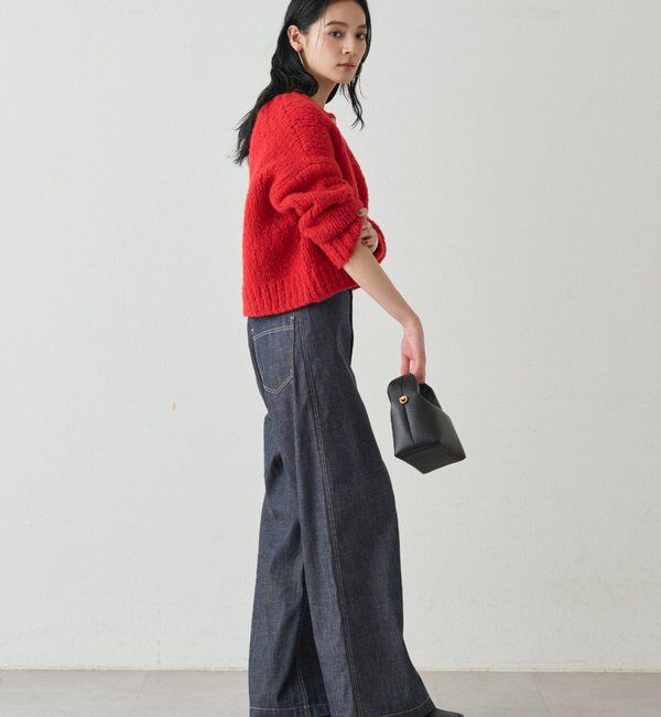  「ハイウエストデニムパンツ」|デニム|