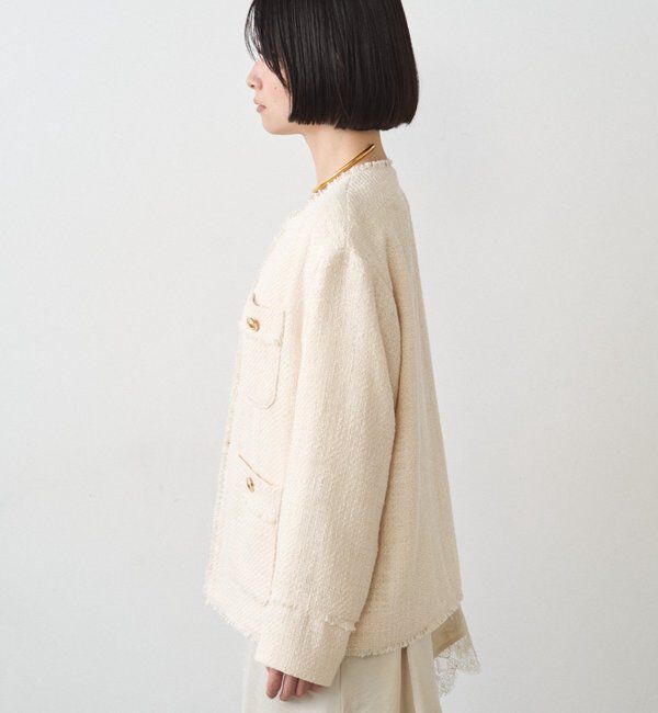  「ファンシーツイードジャケット」|ベスト・ジレ|