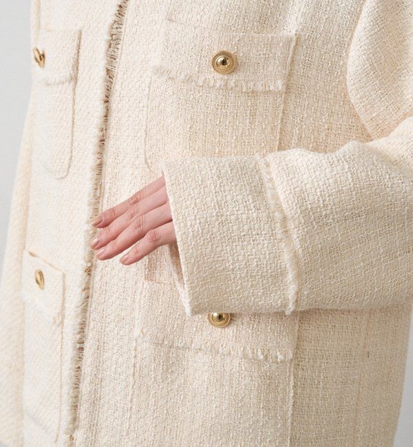  「ファンシーツイードジャケット」|ベスト・ジレ|
