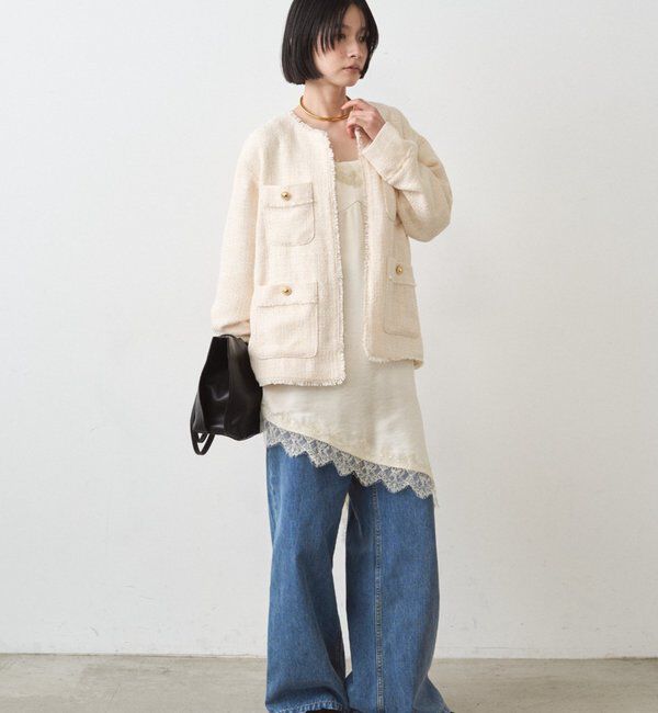  「ファンシーツイードジャケット」|ベスト・ジレ|