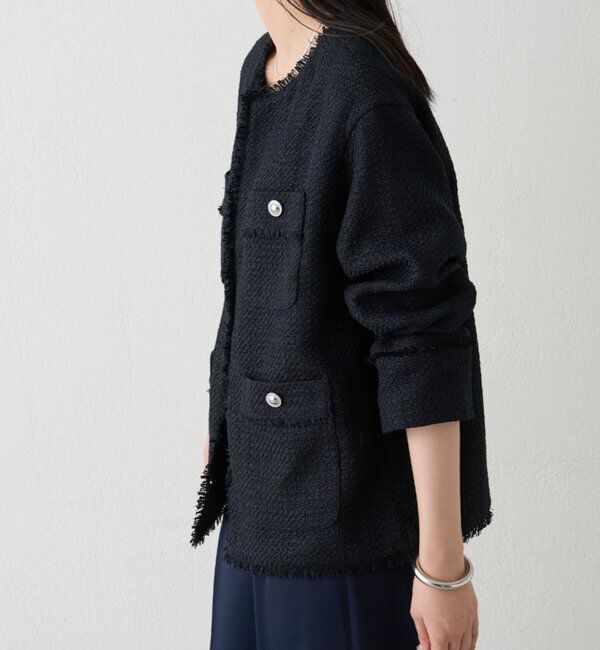  「ファンシーツイードジャケット」|ベスト・ジレ|