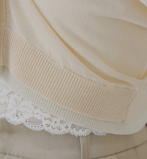  「バイカラーラメシアーカーディガン」|カーディガン|